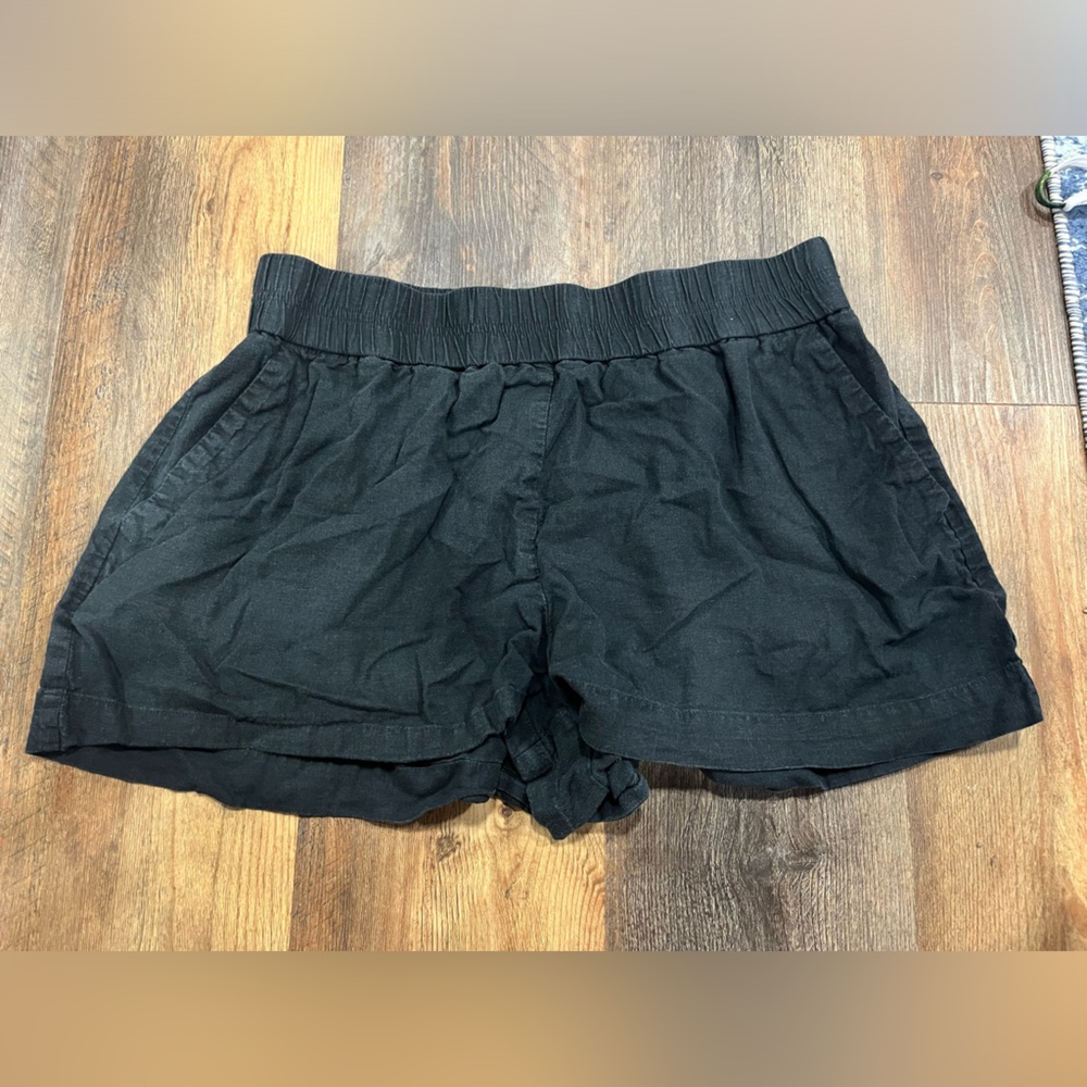 3 pack - A New Day Pull On Shorts - Black, Olive, and Black Striped All Size L